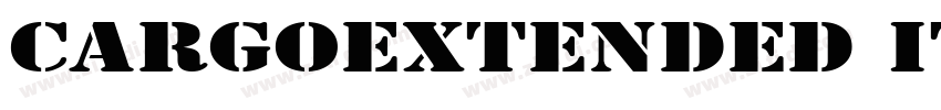 CargoExtended Italic字体转换